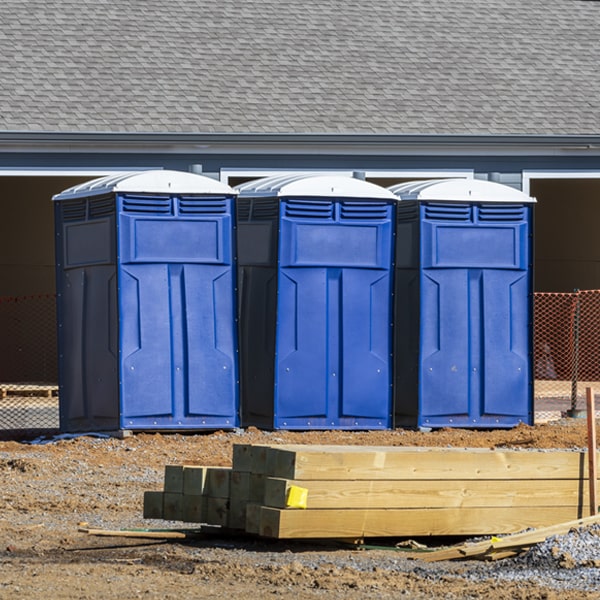 how can i report damages or issues with the porta potties during my rental period in Fruitland North Carolina